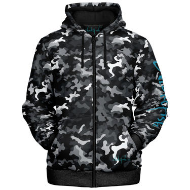 Chokefish™ Microfleece Zip-Up Hoodie Camouflage-001B